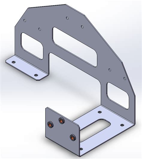 sheet metal bracket solidworks|angle bracket solidworks.